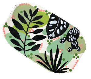 San Mateo Color Me Mine Leaf Charcuterie Board