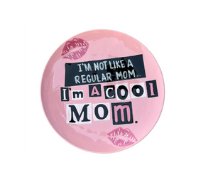 San Mateo Color Me Mine Mom Dinner Plate