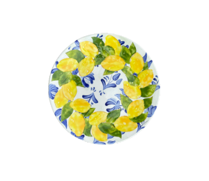 San Mateo Color Me Mine Lemon Delft Platter