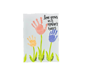San Mateo Color Me Mine Mother's Garden Platter