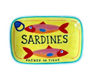 San Mateo Color Me Mine Sardines Appetizer Plate