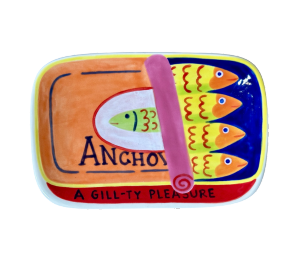 San Mateo Color Me Mine Anchovies App Plate